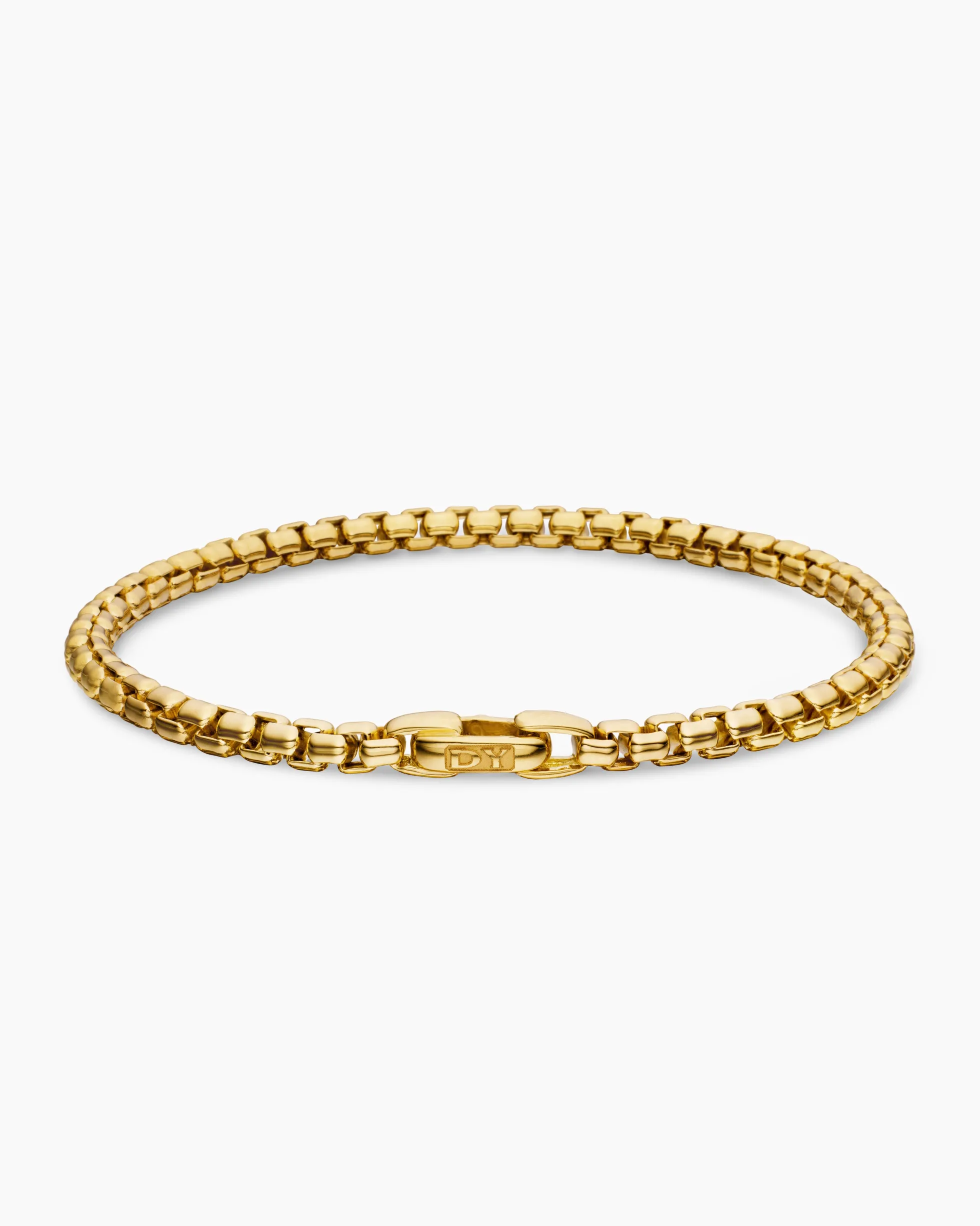 DY Bel Aire Box Chain Bracelet 18K Yellow Gold, 4mm