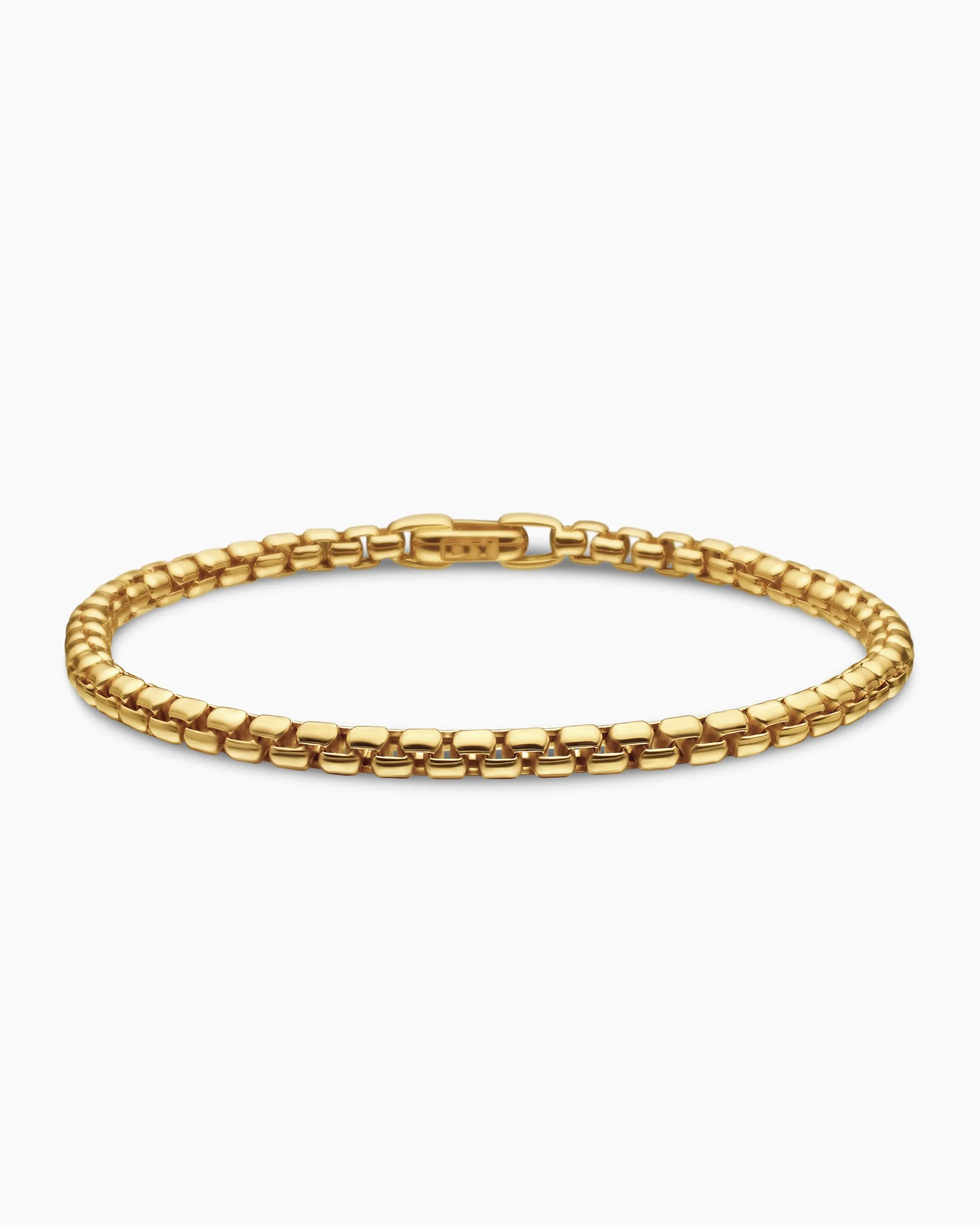 DY Bel Aire Box Chain Bracelet 18K Yellow Gold, 4mm