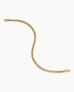 DY Bel Aire Box Chain Bracelet 18K Yellow Gold, 4mm