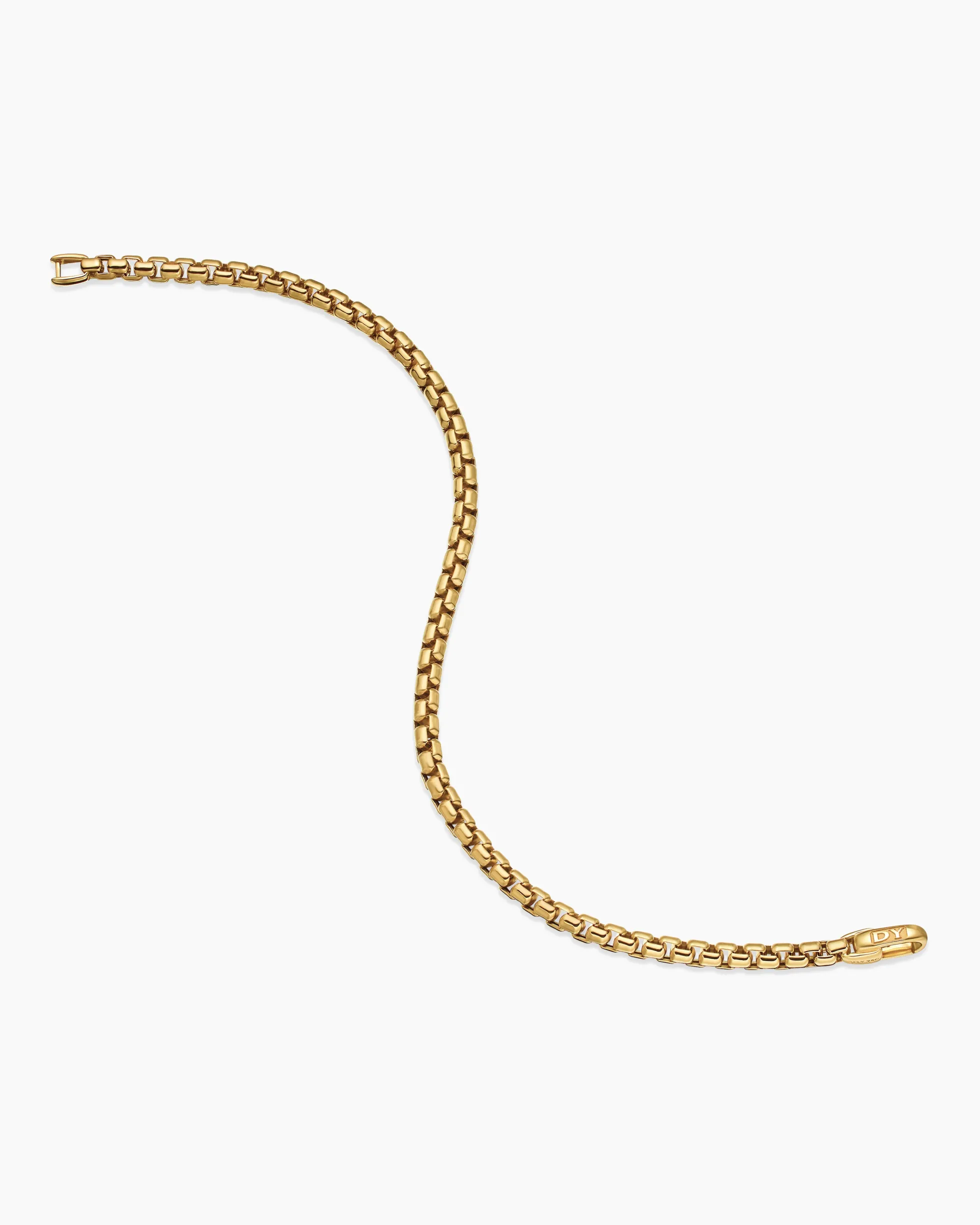 DY Bel Aire Box Chain Bracelet 18K Yellow Gold, 4mm