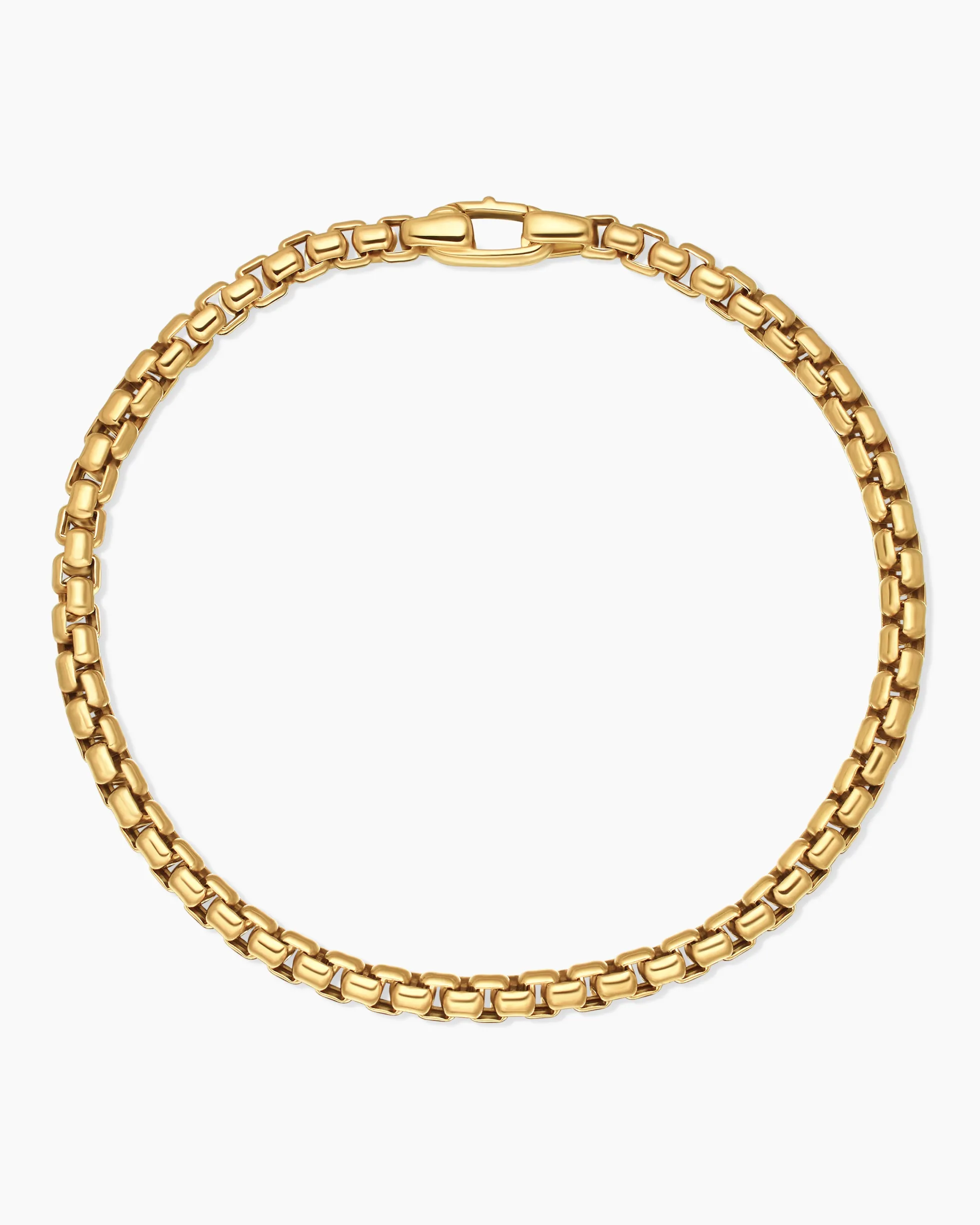 DY Bel Aire Box Chain Bracelet 18K Yellow Gold, 4mm