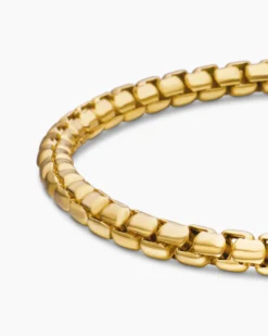 DY Bel Aire Box Chain Bracelet 18K Yellow Gold, 4mm