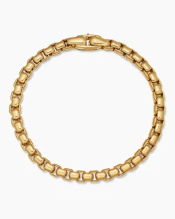 DY Bel Aire Box Chain Bracelet 18K Yellow Gold, 5.2mm