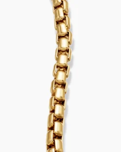 DY Bel Aire Box Chain Bracelet 18K Yellow Gold, 5.2mm