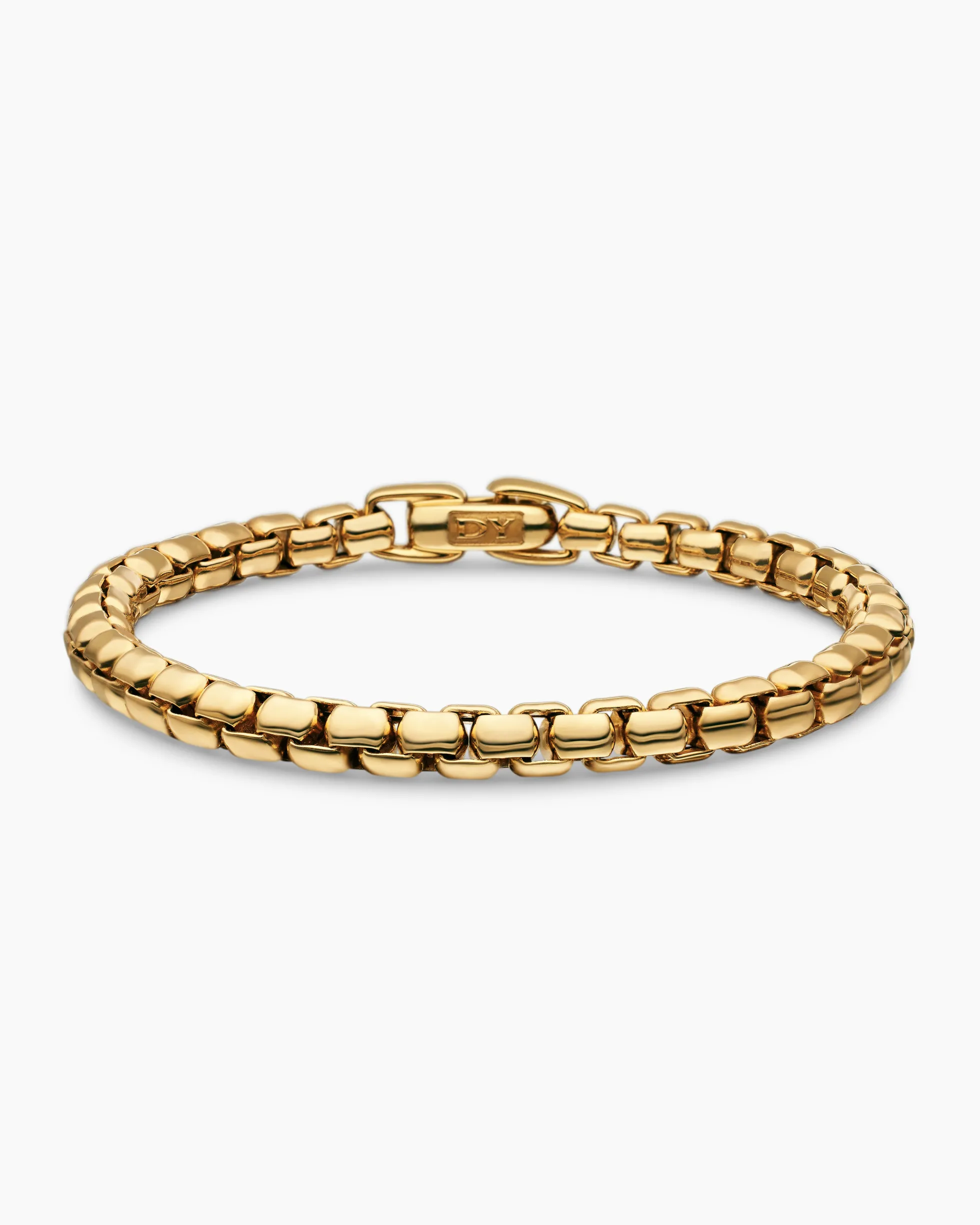 DY Bel Aire Box Chain Bracelet 18K Yellow Gold, 5.2mm