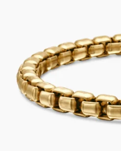 DY Bel Aire Box Chain Bracelet 18K Yellow Gold, 5.2mm