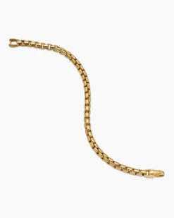 DY Bel Aire Box Chain Bracelet 18K Yellow Gold, 5.2mm