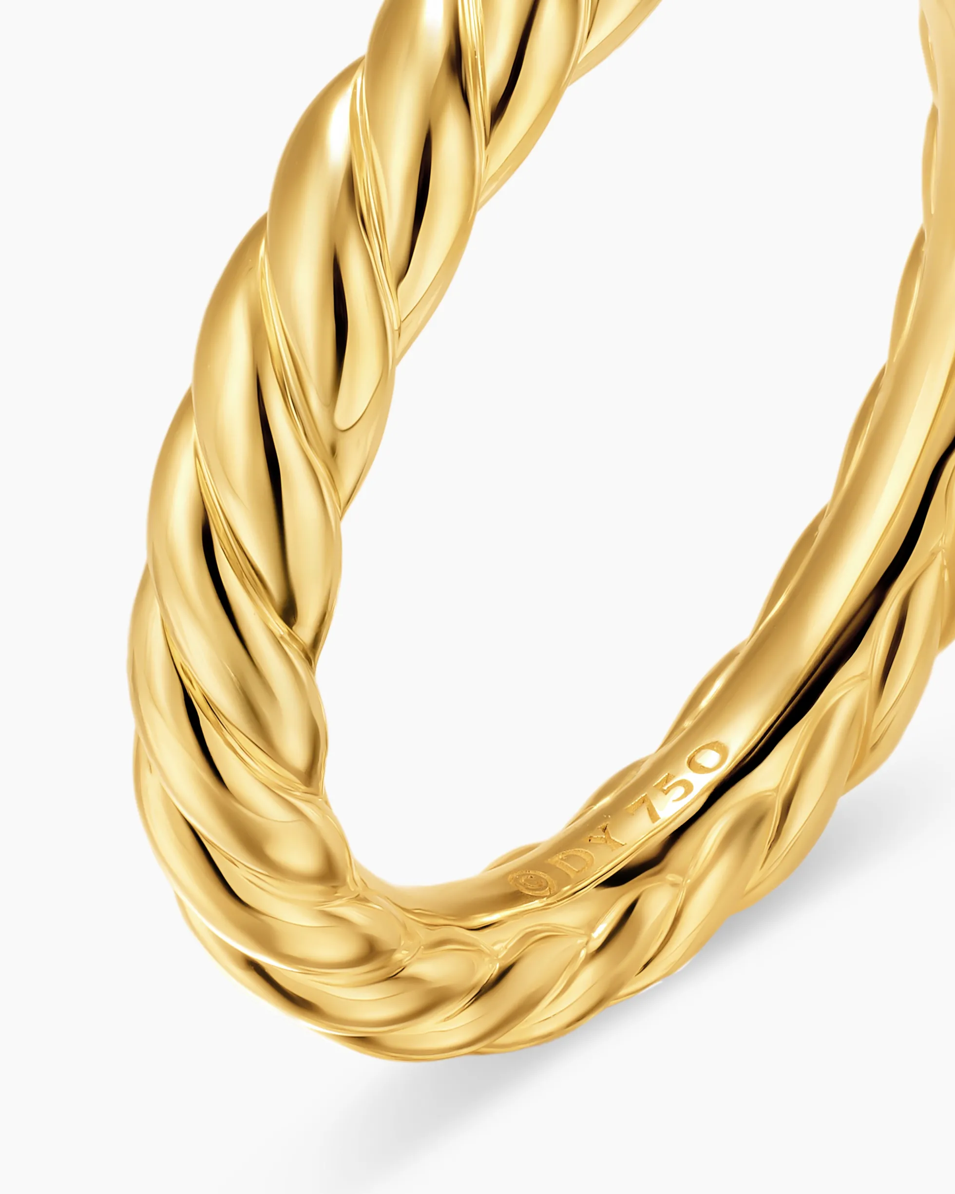 DY Cable Band Ring 18K Yellow Gold, 3mm