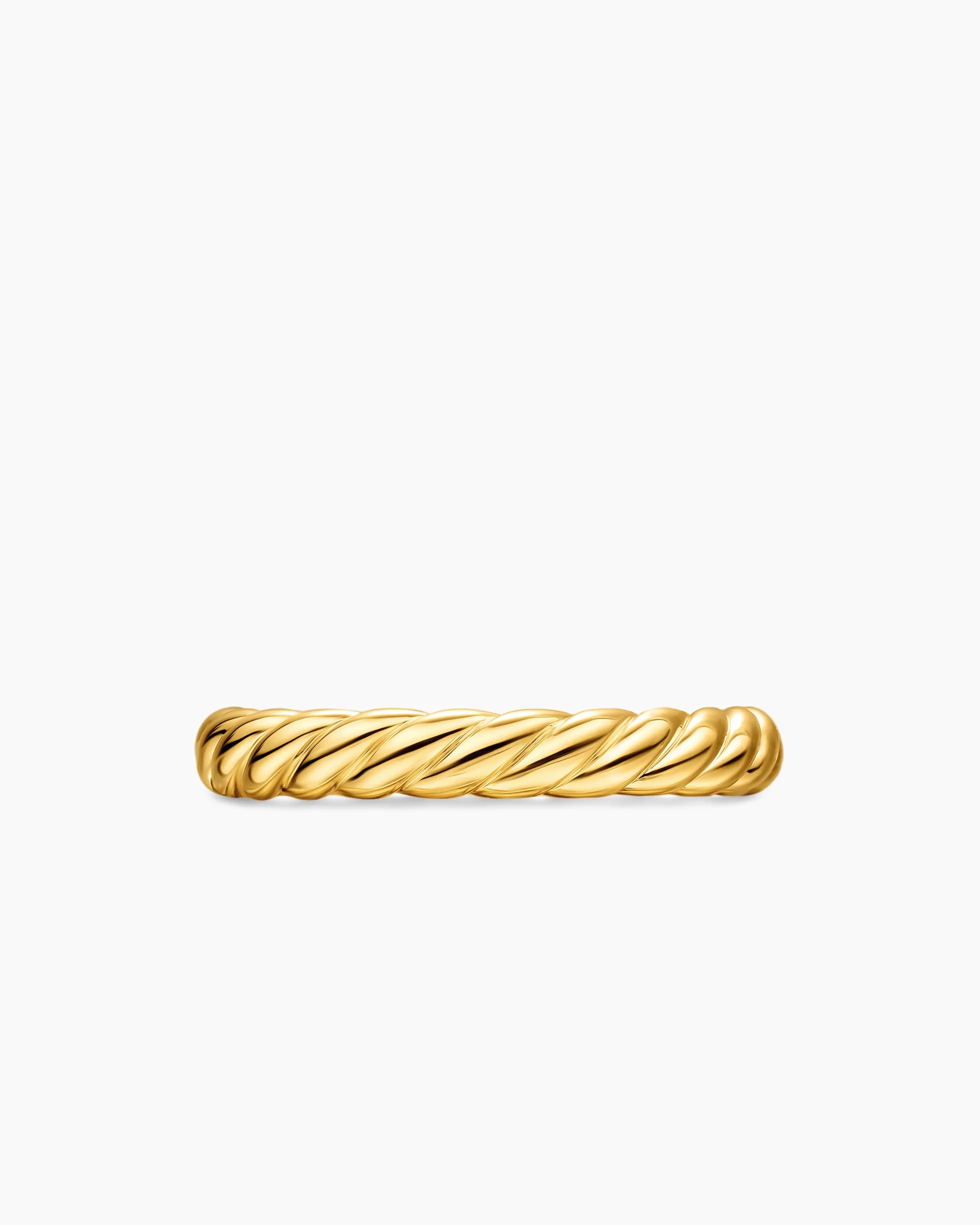 DY Cable Band Ring 18K Yellow Gold, 3mm