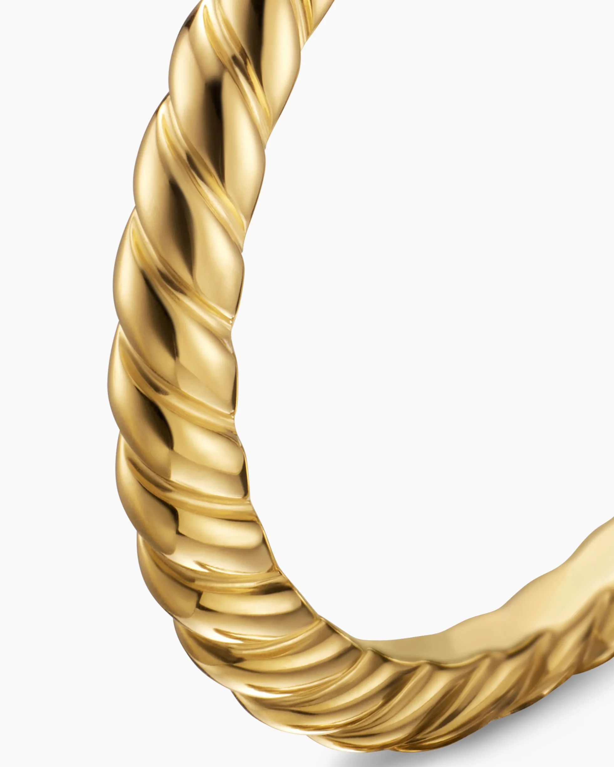 DY Cable Band Ring 18K Yellow Gold, 2mm