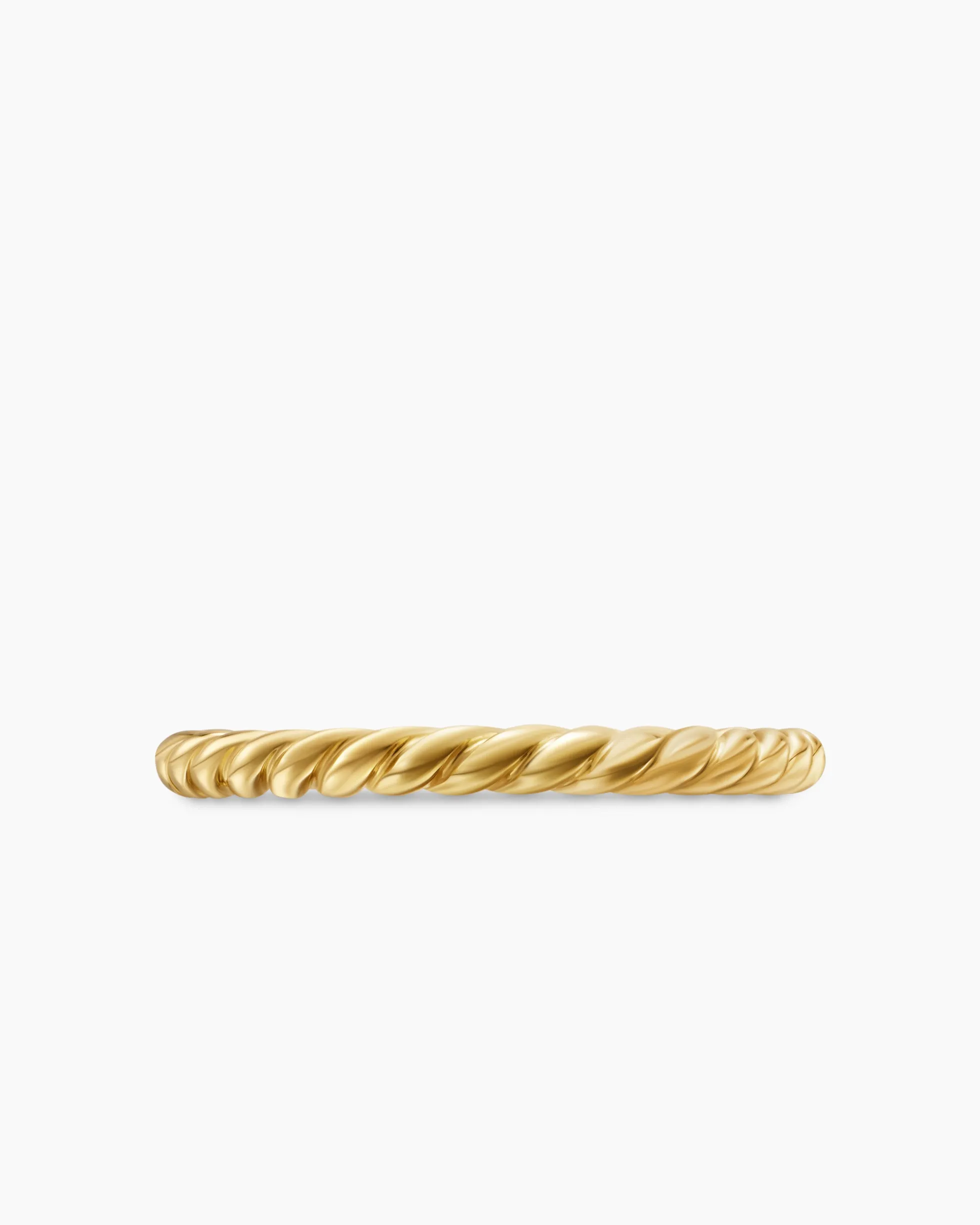 DY Cable Band Ring 18K Yellow Gold, 2mm