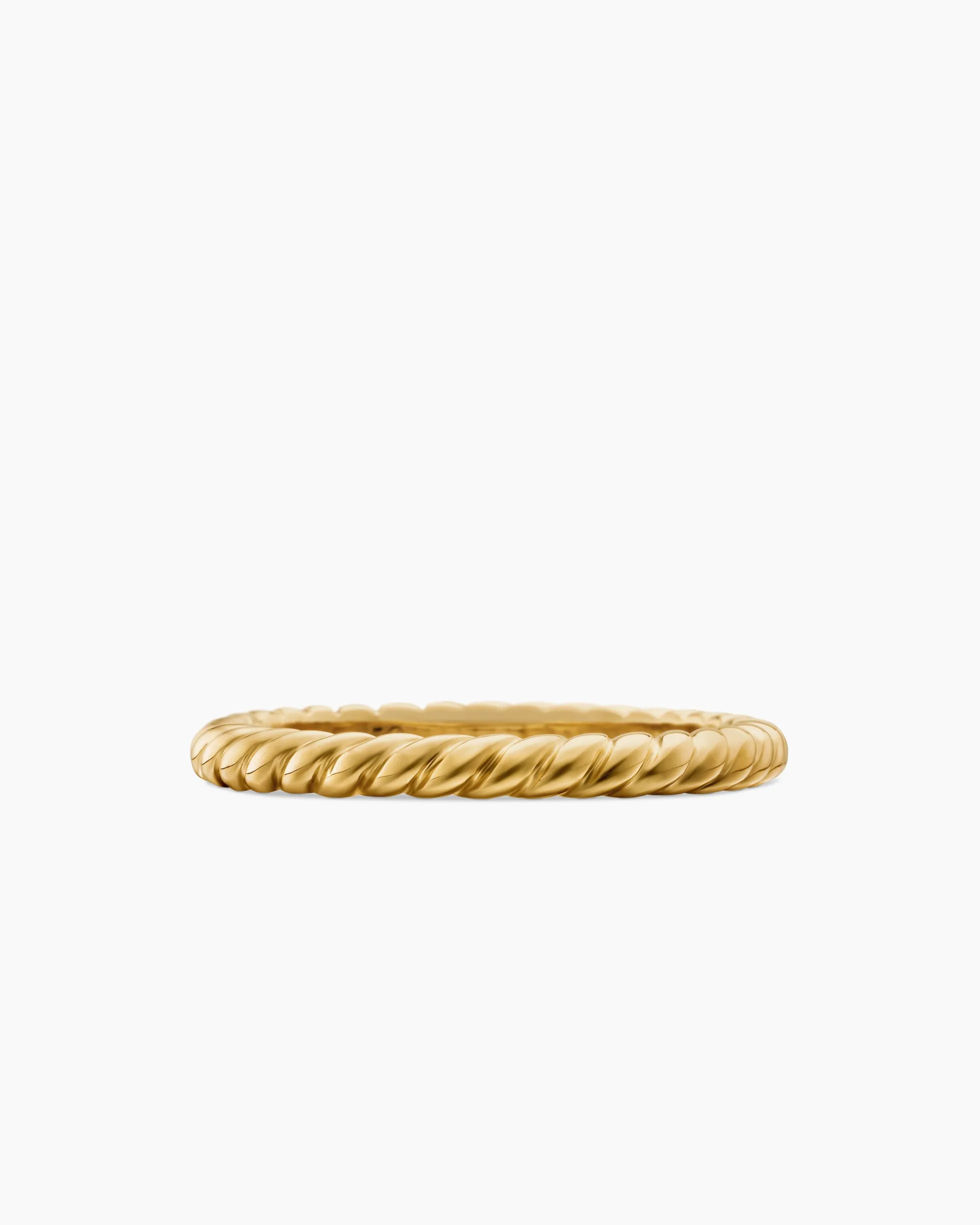DY Cable Band Ring 18K Yellow Gold, 2.45mm