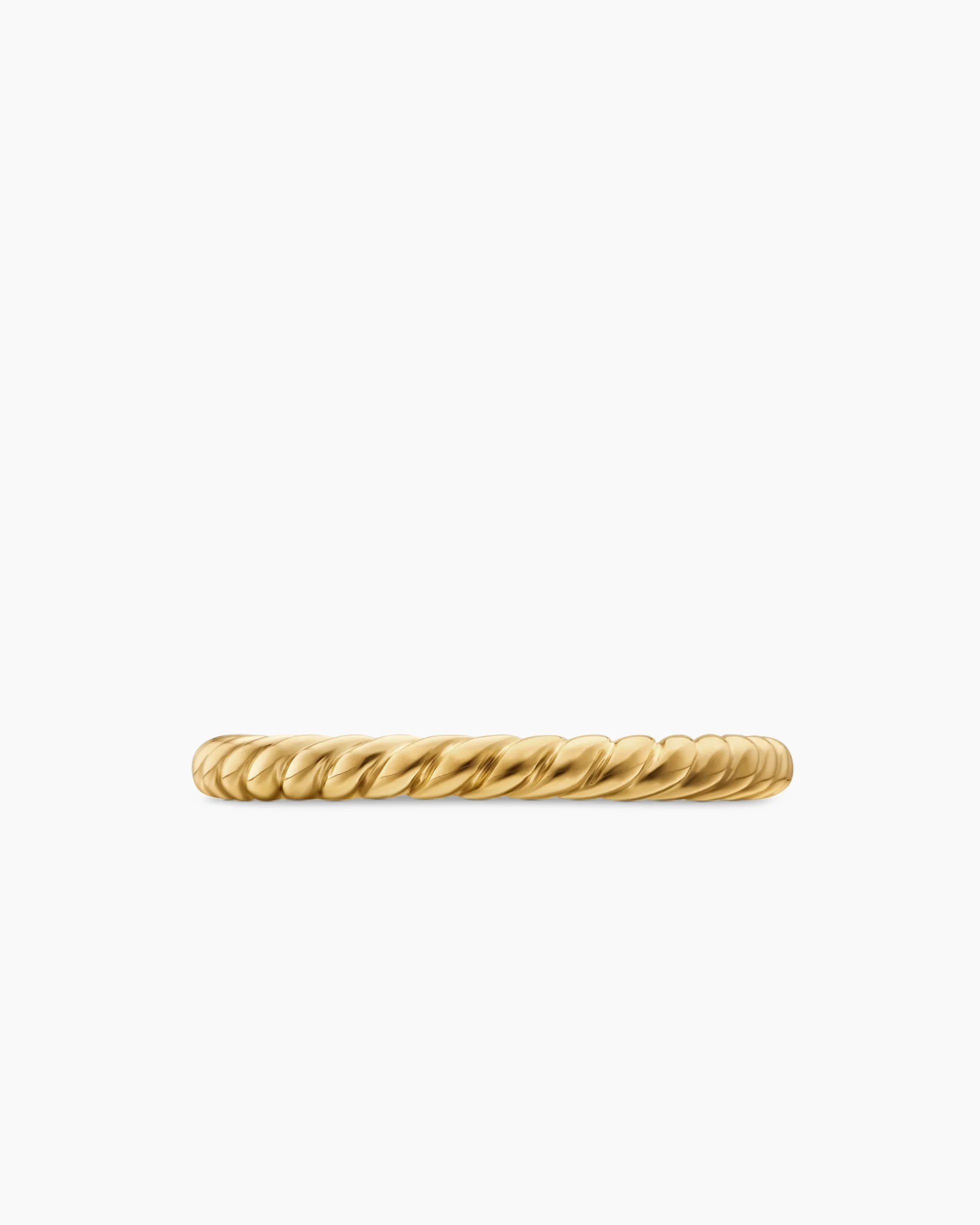 DY Cable Band Ring 18K Yellow Gold, 2.45mm