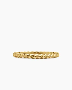 DY Cable Band Ring 18K Yellow Gold, 3mm