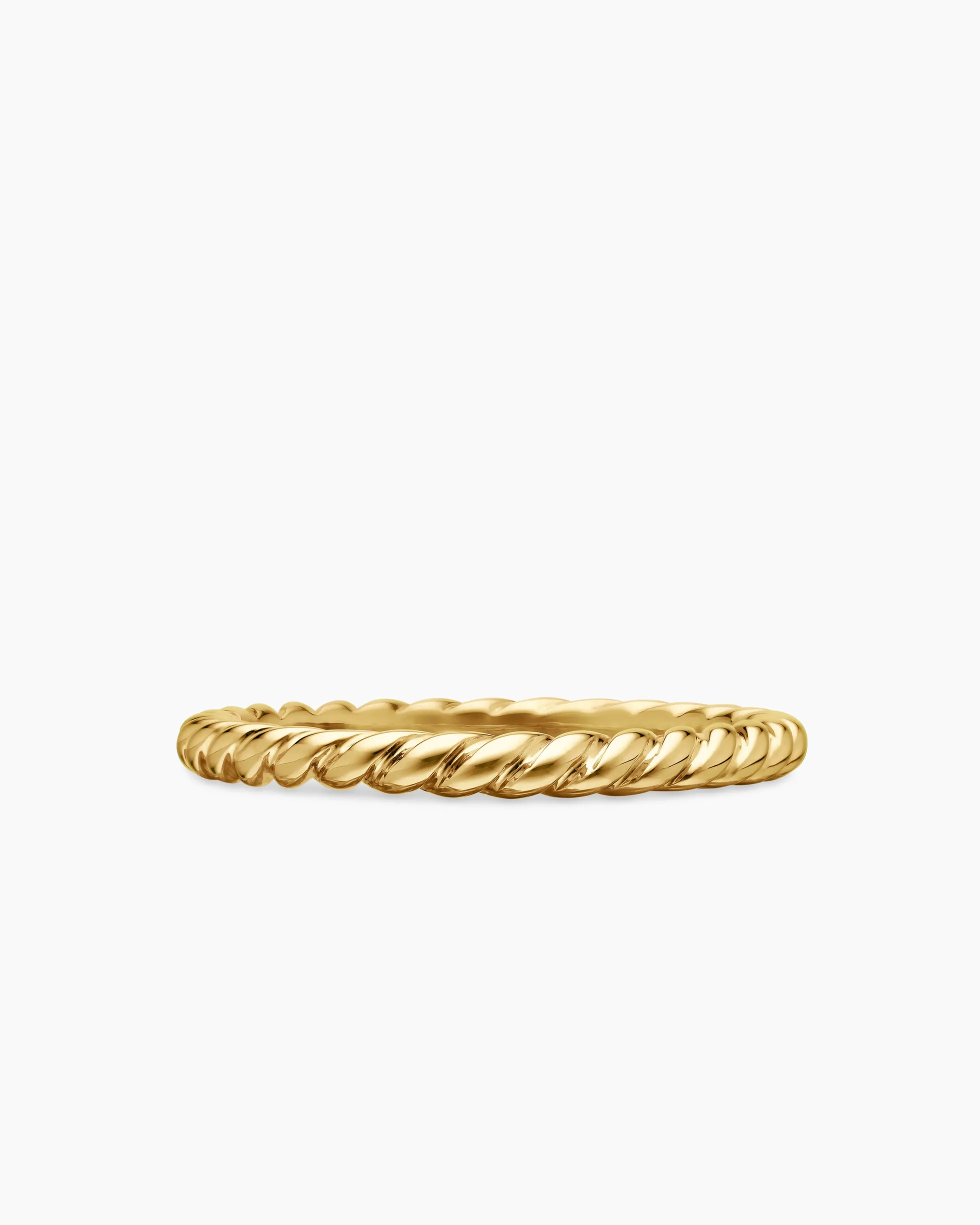 DY Cable Band Ring 18K Yellow Gold, 3mm