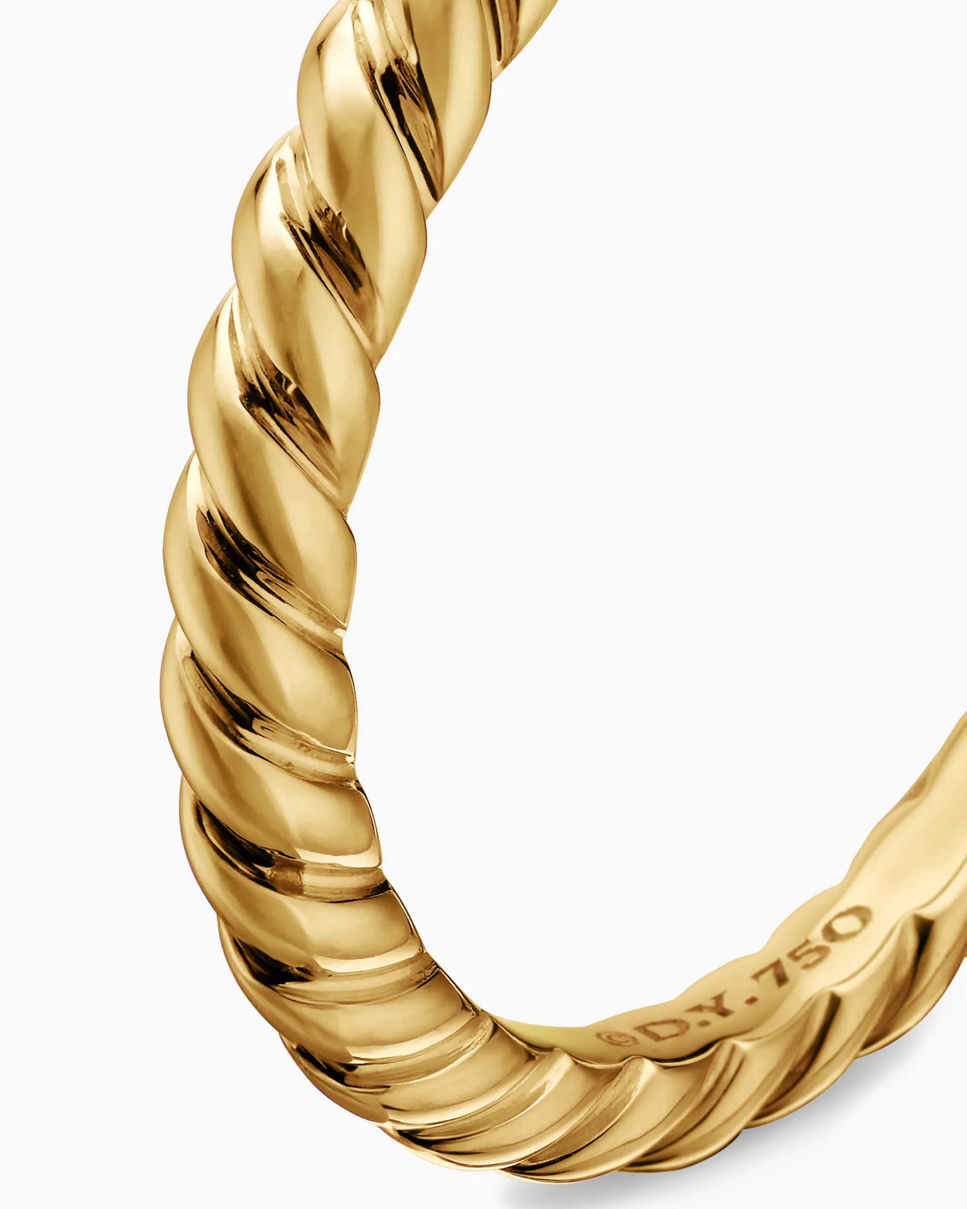 DY Cable Band Ring 18K Yellow Gold, 3mm