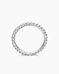 DY Cable Band Ring Platinum, 2.45mm
