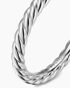 DY Cable Band Ring Platinum, 2.45mm
