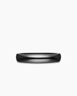 DY Classic Band Ring Black Titanium, 4mm