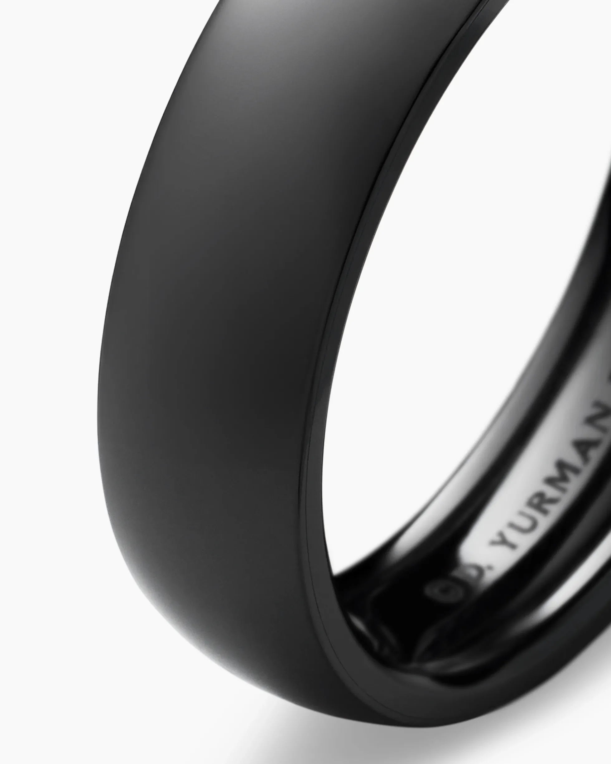 DY Classic Band Ring Black Titanium, 6mm