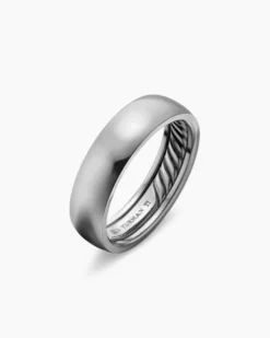 DY Classic Band Ring Grey Titanium, 6mm