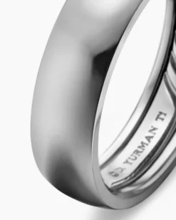 DY Classic Band Ring Grey Titanium, 6mm