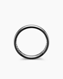 DY Classic Band Ring Grey Titanium, 4mm