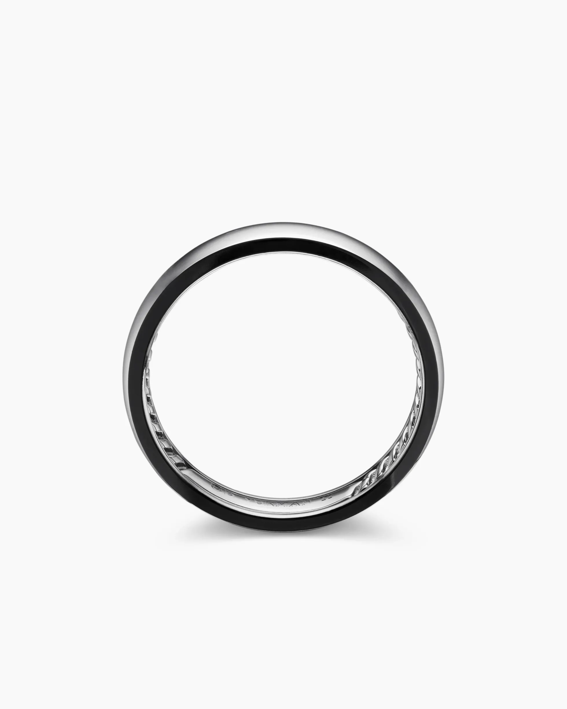 DY Classic Band Ring Grey Titanium, 4mm