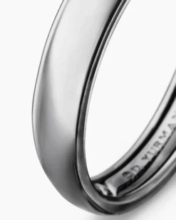 DY Classic Band Ring Grey Titanium, 4mm