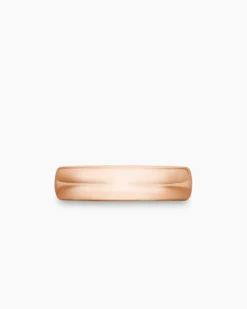 DY Classic Band Ring 18K Rose Gold, 6mm