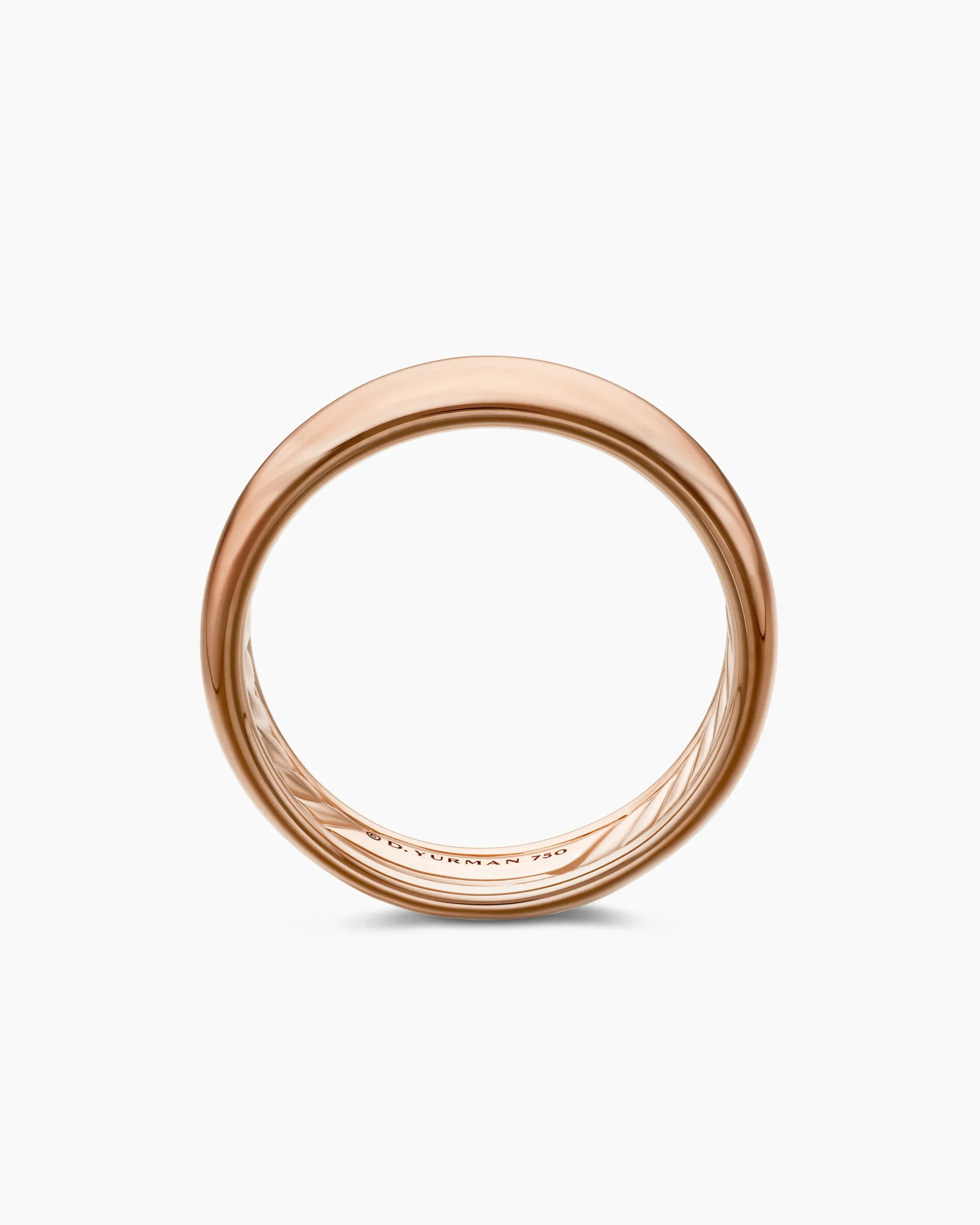 DY Classic Band Ring 18K Rose Gold, 6mm