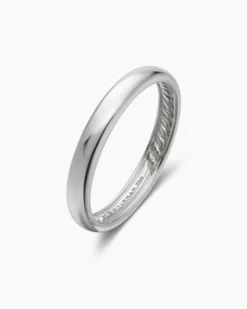 DY Classic Band Ring 18K White Gold, 3.5mm