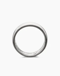DY Classic Band Ring 18K White Gold, 6mm