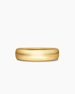 DY Classic Band Ring 18K Yellow Gold, 6mm