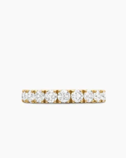 DY Eden Band Ring 18K Yellow Gold with Diamonds, 3.6mm