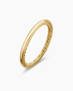 DY Eden Band Ring 18K Yellow Gold, 2mm