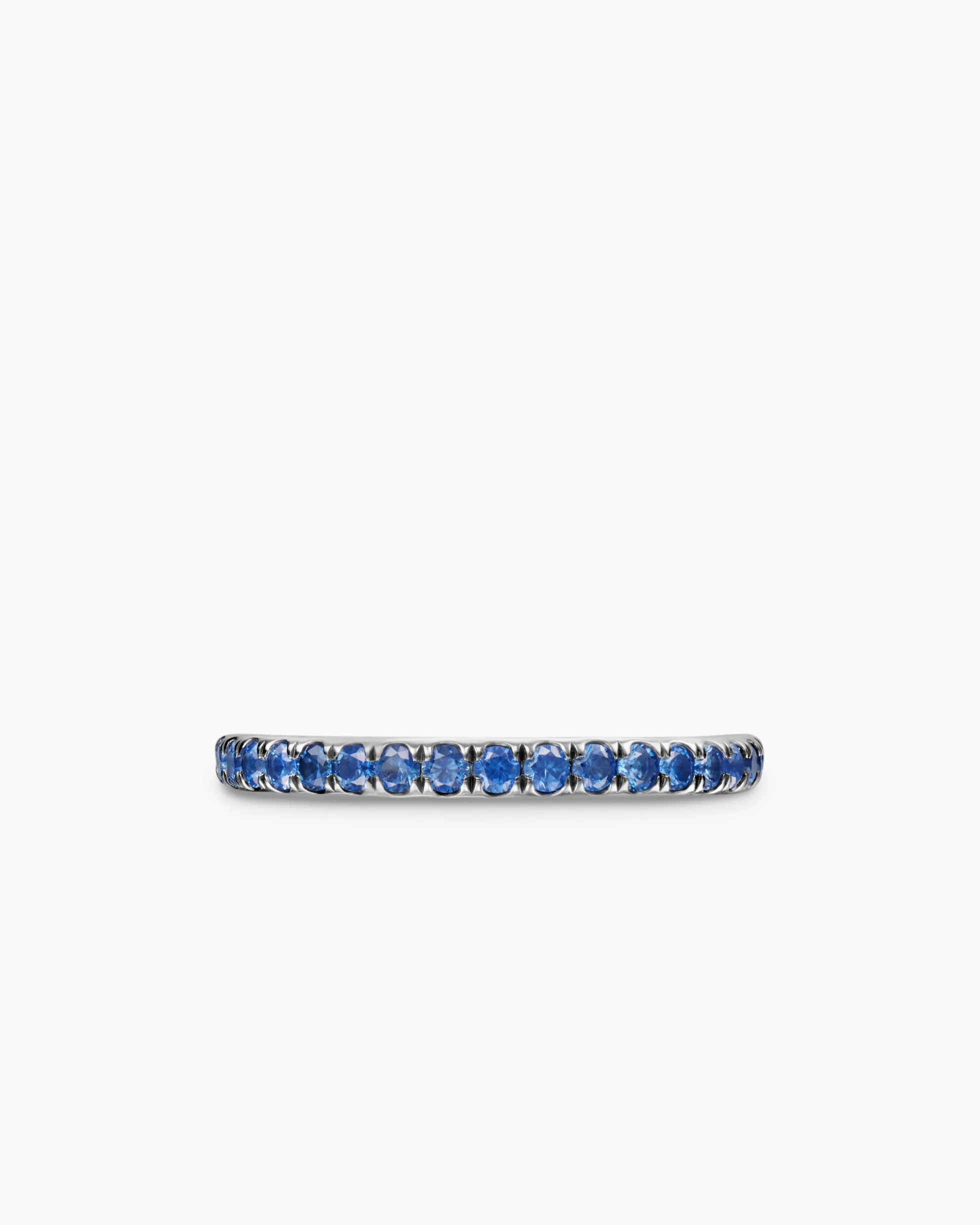 DY Eden Band Ring Platinum with Sapphires, 2.2mm
