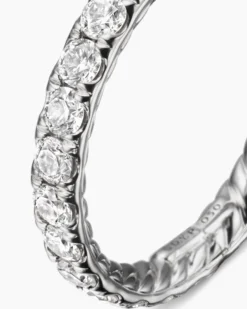DY Eden Band Ring Platinum with Diamonds, 2.8mm