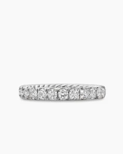 DY Eden Band Ring Platinum with Diamonds, 2.8mm