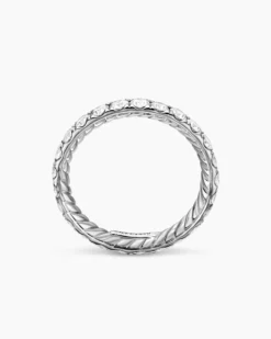 DY Eden Band Ring Platinum with Diamonds, 2.8mm