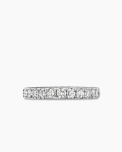 DY Eden Band Ring Platinum with Diamonds, 2.8mm