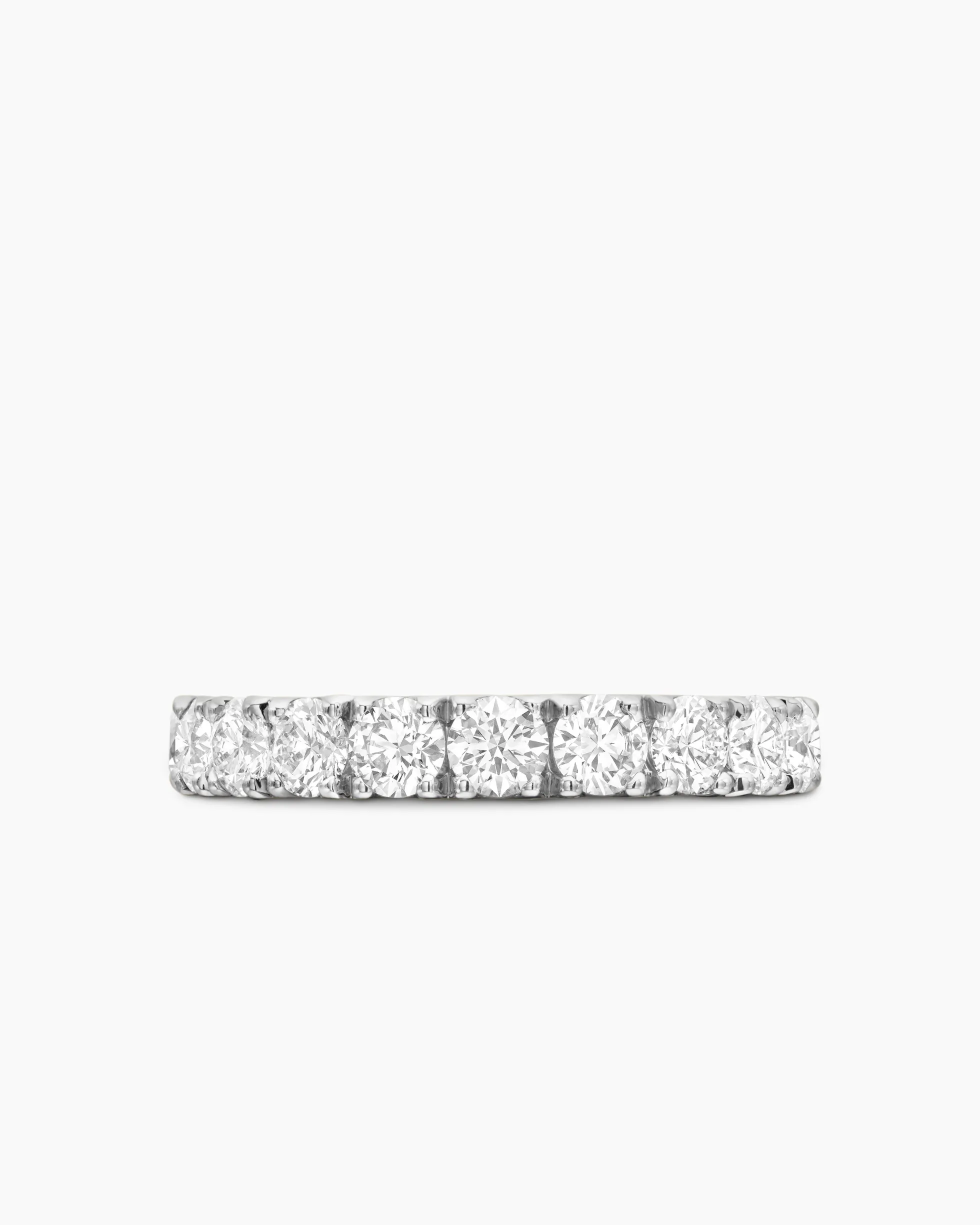 DY Eden Band Ring Platinum with Diamonds, 3.6mm