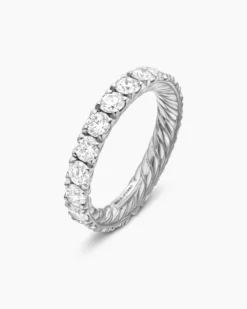 DY Eden Band Ring Platinum with Diamonds, 3.6mm