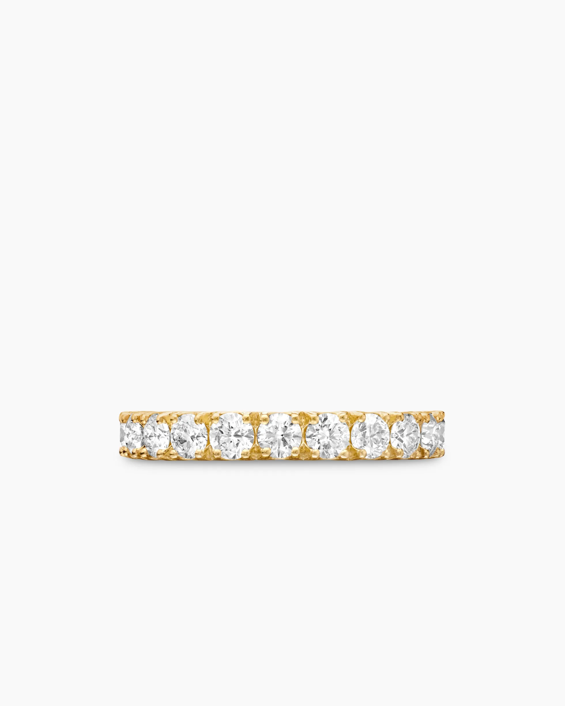 DY Eden Eternity Band Ring 18K Yellow Gold with Diamonds, 3.2mm