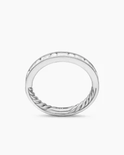 DY Eden Partway Alternating Diamond Band Ring Platinum with Diamonds, 2.8mm