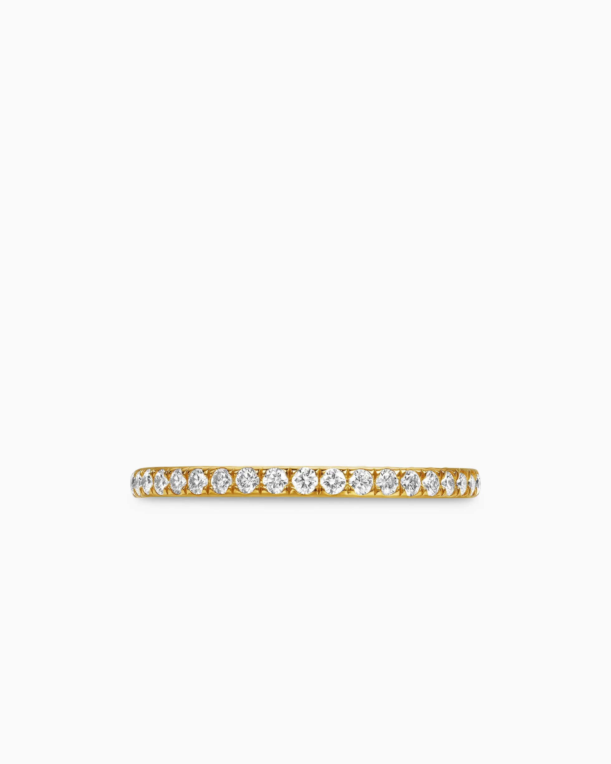 DY Eden Partway Band Ring 18K Yellow Gold with Diamonds, 1.85mm