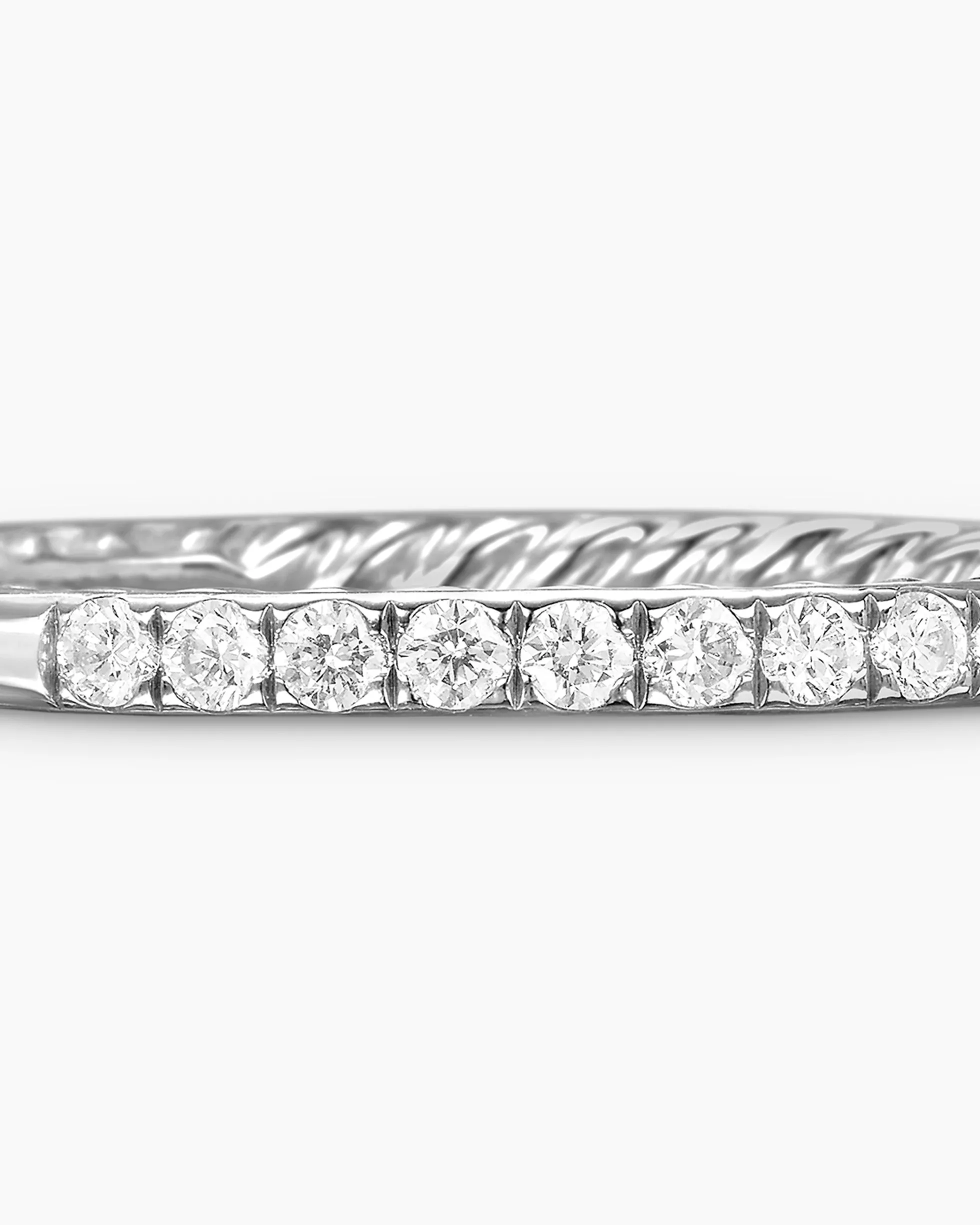 DY Eden Partway Band Ring Platinum with Diamonds, 1.85mm