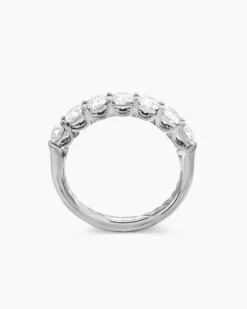 DY Eden Partway Band Ring Platinum with Diamonds, 2.5mm