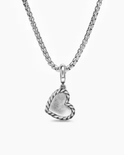 DY Elements® Heart Pendant Sterling Silver with Diamonds, 12.7mm