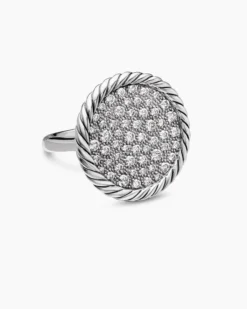 DY Elements® Ring Sterling Silver with Diamonds, 21.2mm